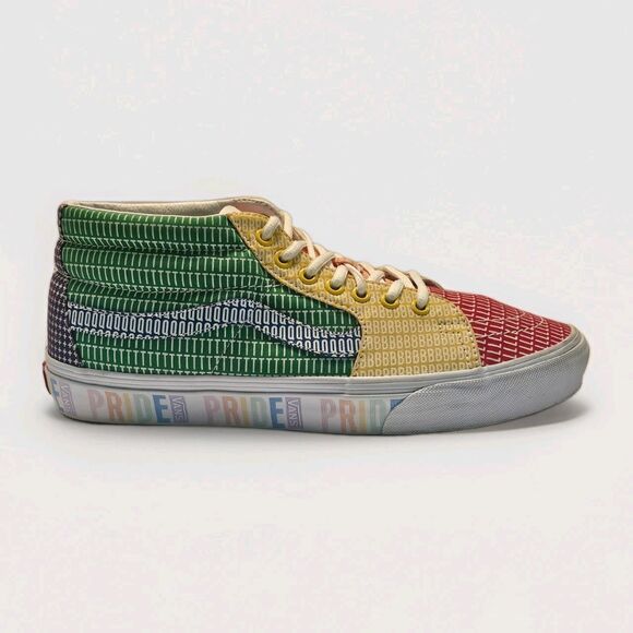 Vans Sk8-Hi Mid Pride Rainbow Alphabet Skate Shoes Men 10.5 Women 12 Sneakers main image 6